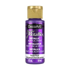 DecoArt 炫彩金屬壓克力顏料 19 紫色珍珠, 59ml, 1色