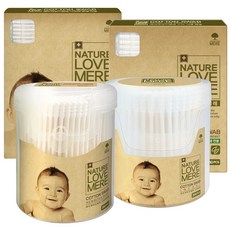 NATURE LOVE MERE 然自母愛 螺旋棉花棒 300支+200支+80支+80支, 1組