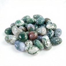 Mungudam 自然圖案石頭系列室內裝飾鵝卵石擺件, 綠水草石