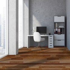 DEKOREA PVC無黏著重疊施工 辦公室倉庫專用 地板 地板材料, FM 006 玫瑰木地板