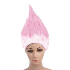市集風趣味尖頭假髮, 粉紅色, 1個