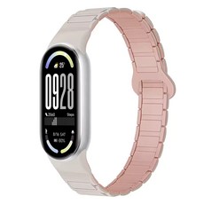 스페이스쉴드 마그넷 링크 실리콘 스트랩, 스타라이트샌드핑크, 1개