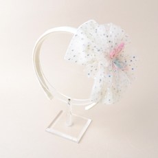 MerciBand 鬱金香花朵蝴蝶髮帶