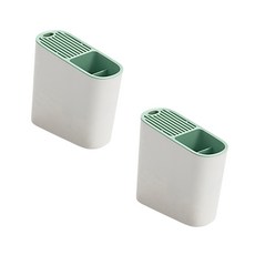 Block Mart 廚房用具可瀝乾餐具架 2 件裝, 綠色