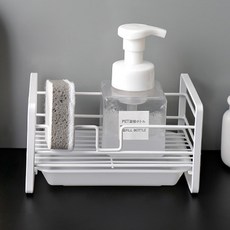 OON 廚房菜瓜布架 瀝水盤 多用途架, 1個, 白色