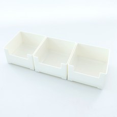 멀티 다용도 주방 수납 서랍 정리함, 화이트, 3개