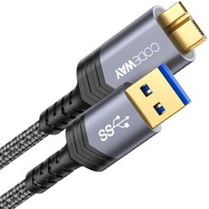 Codeway USB A 轉 Micro B 外置硬盤線, 0.3M, 1條
