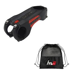 LUNJE 自行車把立 + 專屬小袋套組 CYYP-108-1PU, 紅色（莖）, 1套