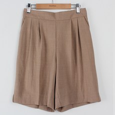 BBAE BBAE 女款鬆緊帶細褶彈性寬版短褲