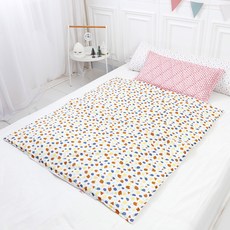 코니아일랜드 라텍스 어린이집 낮잠이불 세트 일체형, 핑크(패드), 고슴도치(이불)