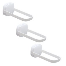 elelliving Thebella 衣櫃縫隙活用黏貼式衣架整理掛架, 3個, 白色