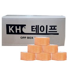 KH 박스테이프 48mm x 50m, 황색, 6개