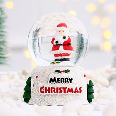 Quardi 聖誕雪花球 水晶球 聖誕老人 小型, 混合顏色