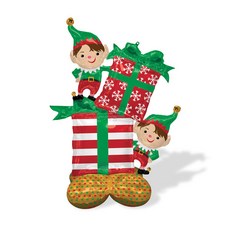 anagram AirLoonz 聖誕節精靈氣球, 單一顏色, 3個