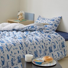 maatila Dear Friend孩童60支高密度純棉四季被+枕套組, Little City款