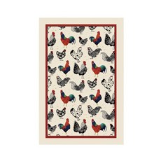 Otticheureuseu羊毛織布茶巾 雞, 混色, 1個