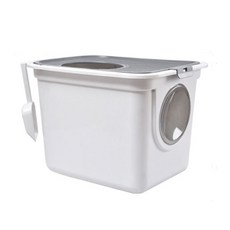 Solid Room雙出入口密封型貓砂盆, 灰色