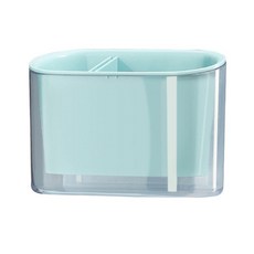 壁掛式雙格餐具架, 藍色, 1個