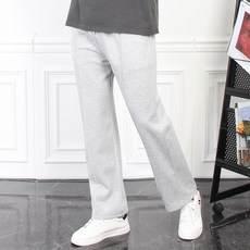 더마인드 남성용 무지 기본 HS핀턱 와이드 트레이닝 팬츠