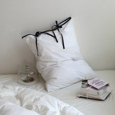 메종드룸룸 스트링 리본 베개커버