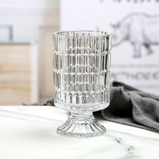 水晶玻璃花瓶 C 方形, 透明