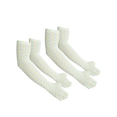 INCONTRO Xfit 素色彈性露指袖套, 花卉圖案