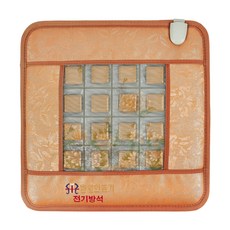 한일의료기 황토참숯 1인용 고급형 황토옥 전기방석 HL-1004, 혼합색상, 45 x 45 x 3.5 cm