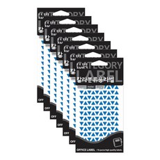 쁘띠팬시 칼라 분류용 라벨 견출지 20-333, 7개, 청색