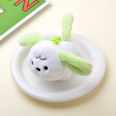 旋轉尾巴狗狗鑰匙圈, 綠色, 1個