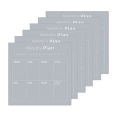 오트라 마크 클리어 점착메모지, week plan, 6개