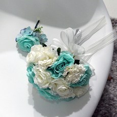 lilydress 花束胸花人造花2件組, 薄荷混色