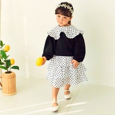 Lorry&Collin 女童圓點蛋糕裙