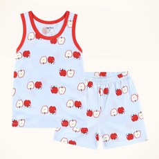 mollimelli friends 兒童半顆蘋果吊掛獵豹背心褲子套裝