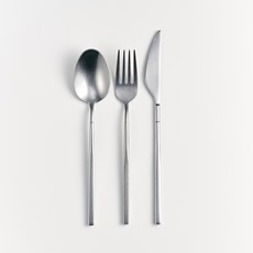 SERATOGA Cielo 石洗甜點餐具3件組, 1套, 甜點匙 + 甜點叉 + 甜點刀, 單一顏色