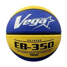 台灣 Vega EB350 系列7號橡膠籃球 藍色/黃色, OBR-754BY, 1顆