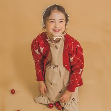 女童款兔子針織開襟衫