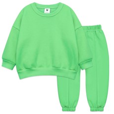 LITTLE RABBIT 兒童細褶素色上下套裝