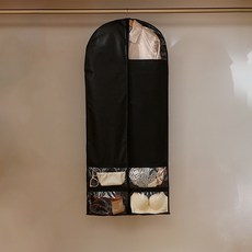 讚讚哥 服飾防塵多功能口袋收納套 黑色 JNHA2094, 1個, 1入