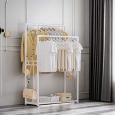 Why Hop簡約多功能衣架掛衣架, 1層 白色