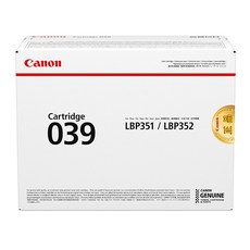 Canon 佳能 高品質碳粉匣 CRG-039, 黑色, 1個