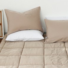 韓國 amante Dream Well防塵蟎絎縫薄床墊, 摩卡米色