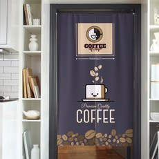 페어링 창조적 카페스타일 레스토랑 린넨 커튼 가리개