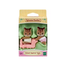 EPOCH Sylvanian Families 森林家族 胡桃松鼠雙胞胎公仔 5421, 1個