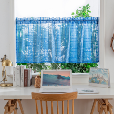 Market Ring 柔軟廚房門簾 2入, 海軍藍