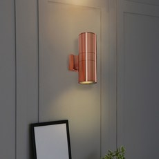 雙頭圓筒壁燈, 玫瑰金