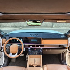 madline 絲絨防滑儀表板避光墊, The All-New Santa Fe MX5 23年式 8月~ 無HUD (有中置喇叭), 黑色