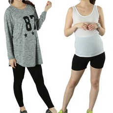 PETITMARIEE 女款人造絲 + 三分內搭褲套組