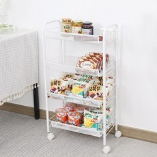 Pleno 迷你零食陳列架 4層, 1組, 白色