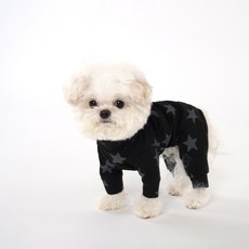 ANGEL MONSTERS 狗狗星星高領連身衣 AM-OR007, 999 黑色, 1個