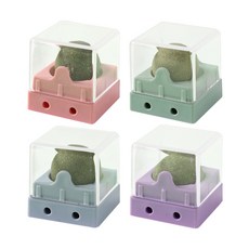 수정펫 고양이 360도 회전 캣닢 볼 4종세트 SP004, 핑크, 그린, 블루, 퍼플, 1세트